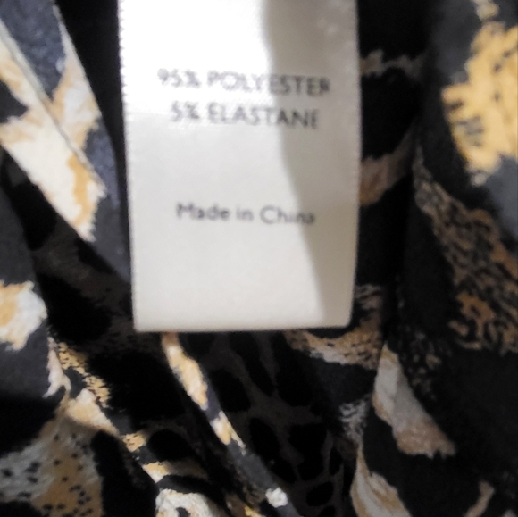 Loralette Leopard Print Spaghetti Strap Elastic Waist Romper Size 16 - Picture 5 of 9